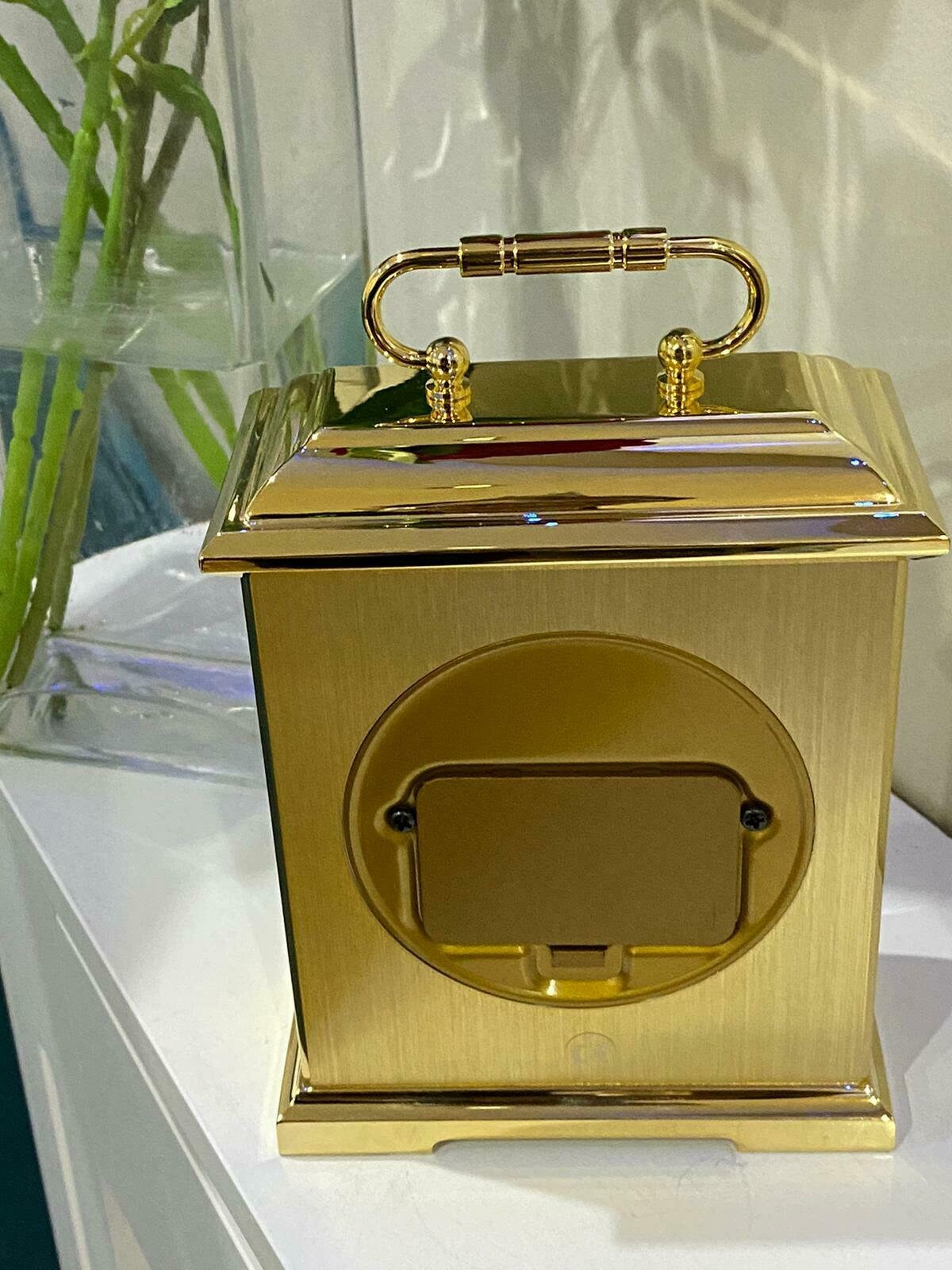 Marks And Spencer Gold Brass Mantel Clock 3548 Etsy