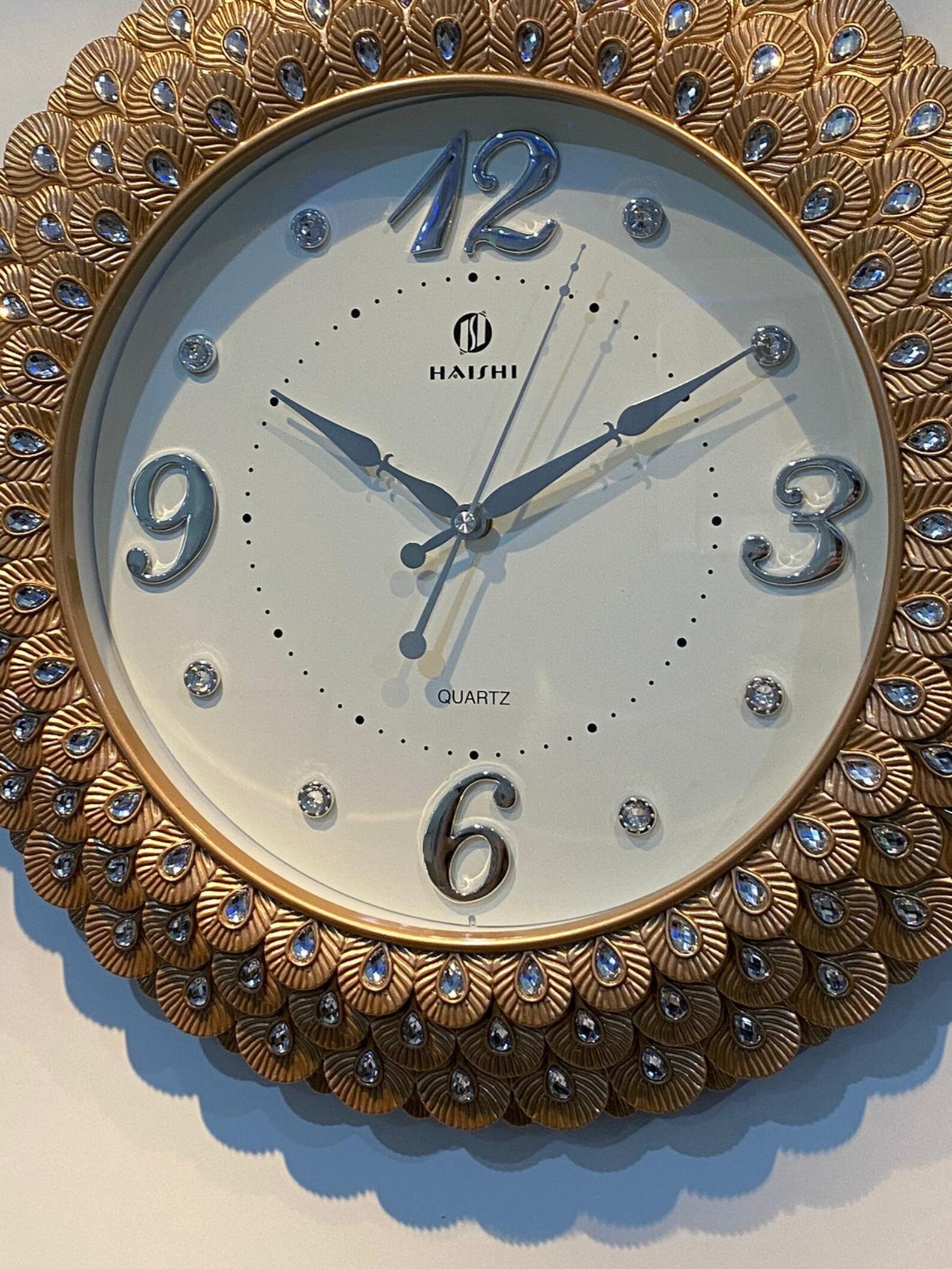 Haishi Gold Decorative Wall Clock 0003063 Etsy