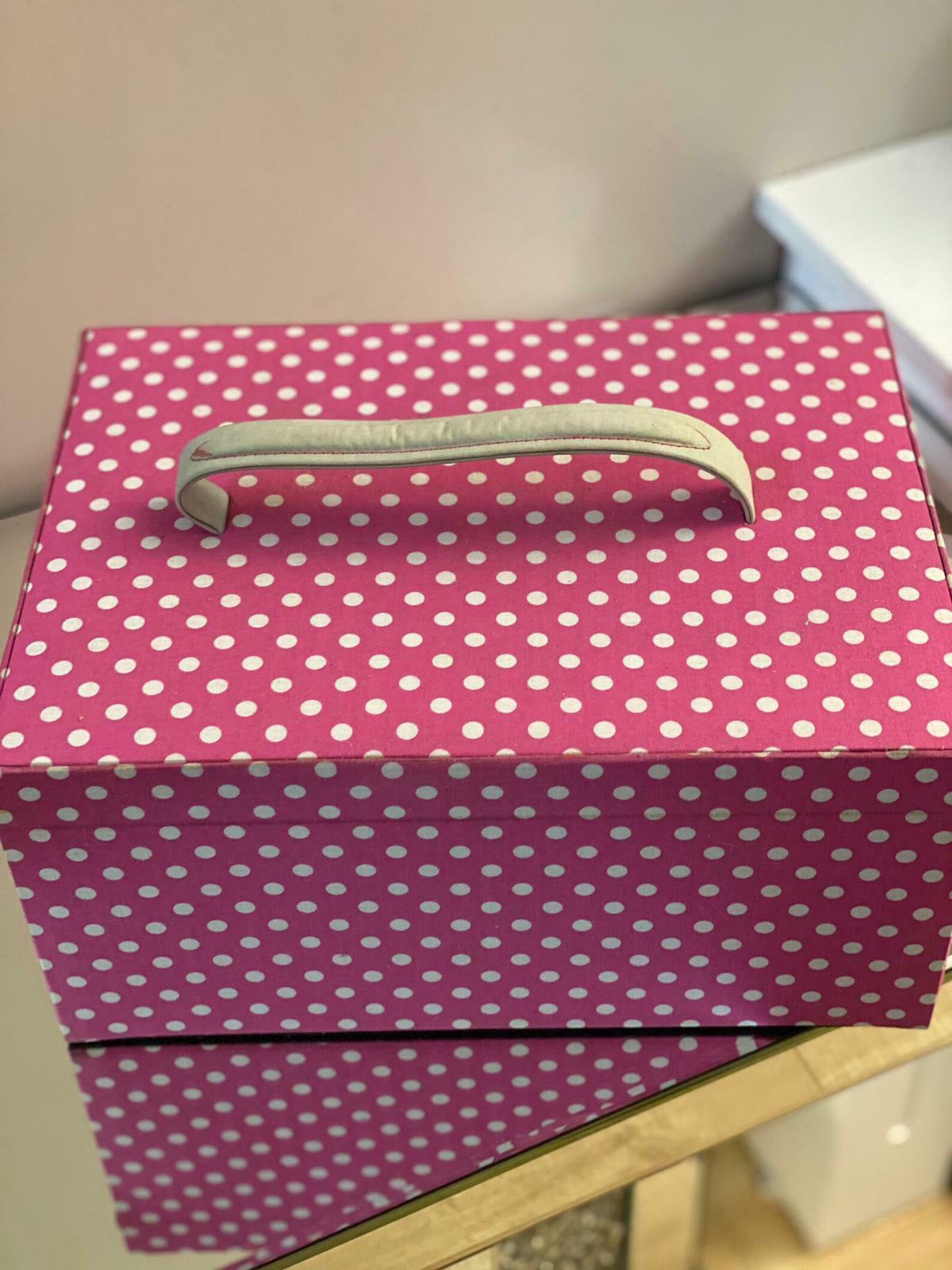 Buttonit Pink Polka Dots Jewellery Box 82214 Etsy