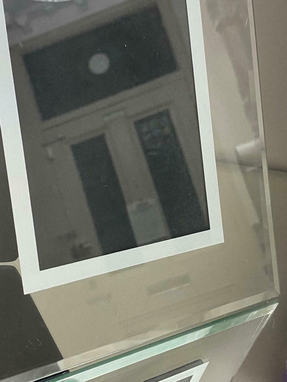 Clear Glass Picture Frame 1758 Etsy