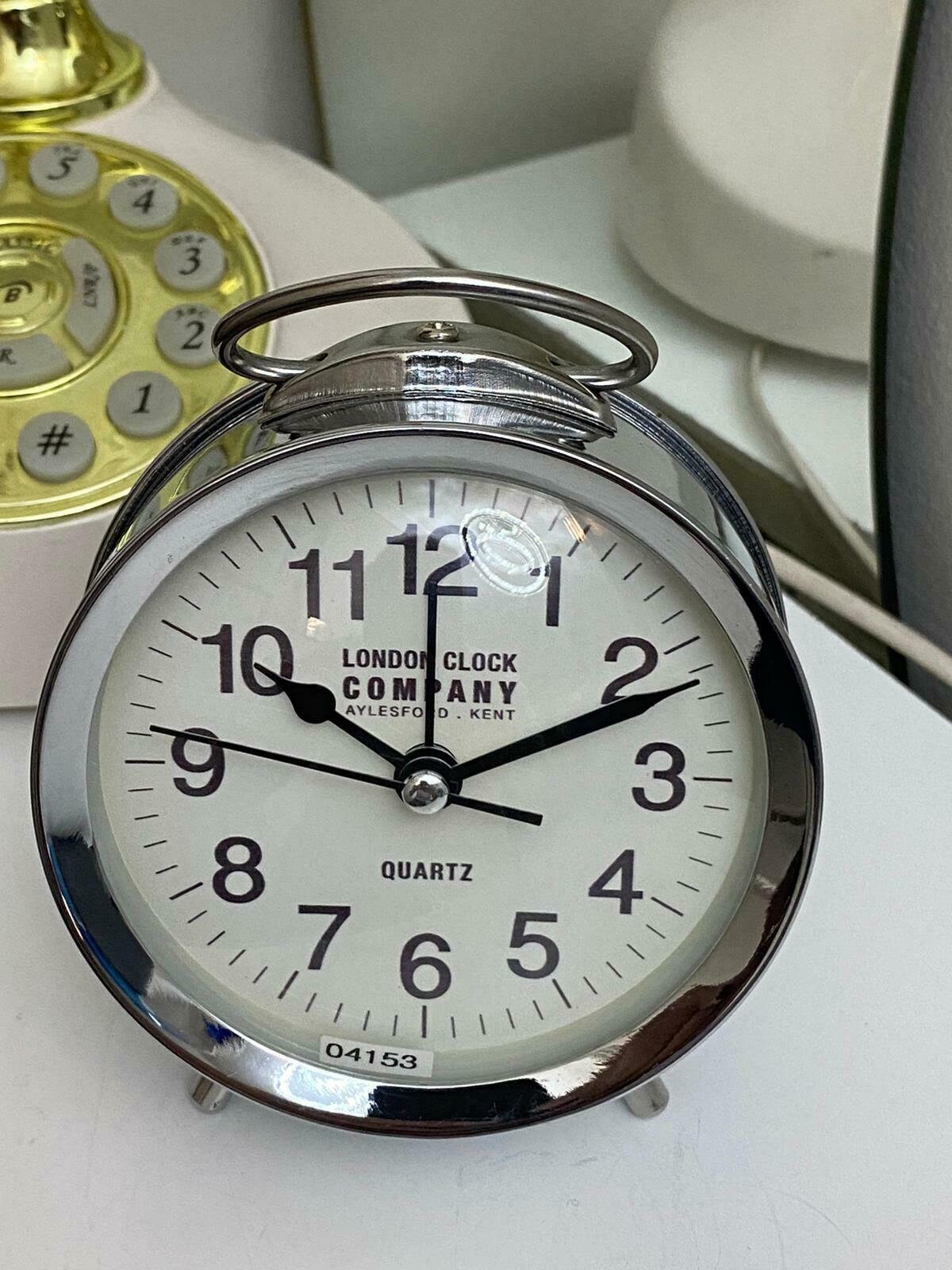 London Clock Company Retro Metal Alarm Clock 000117 Etsy