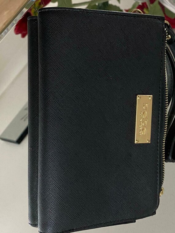 Bebe Los Angeles Black Leather Ladies Purse Etsy