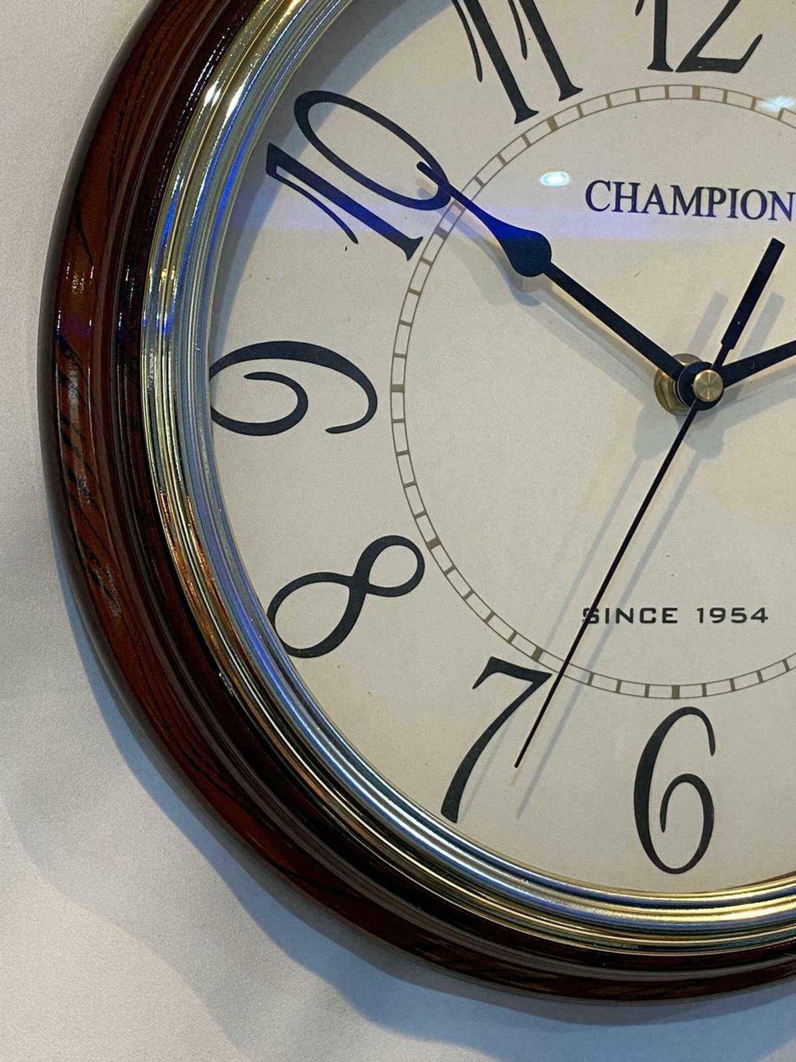 Champion Wooden Case Wall Clock 000236 Etsy