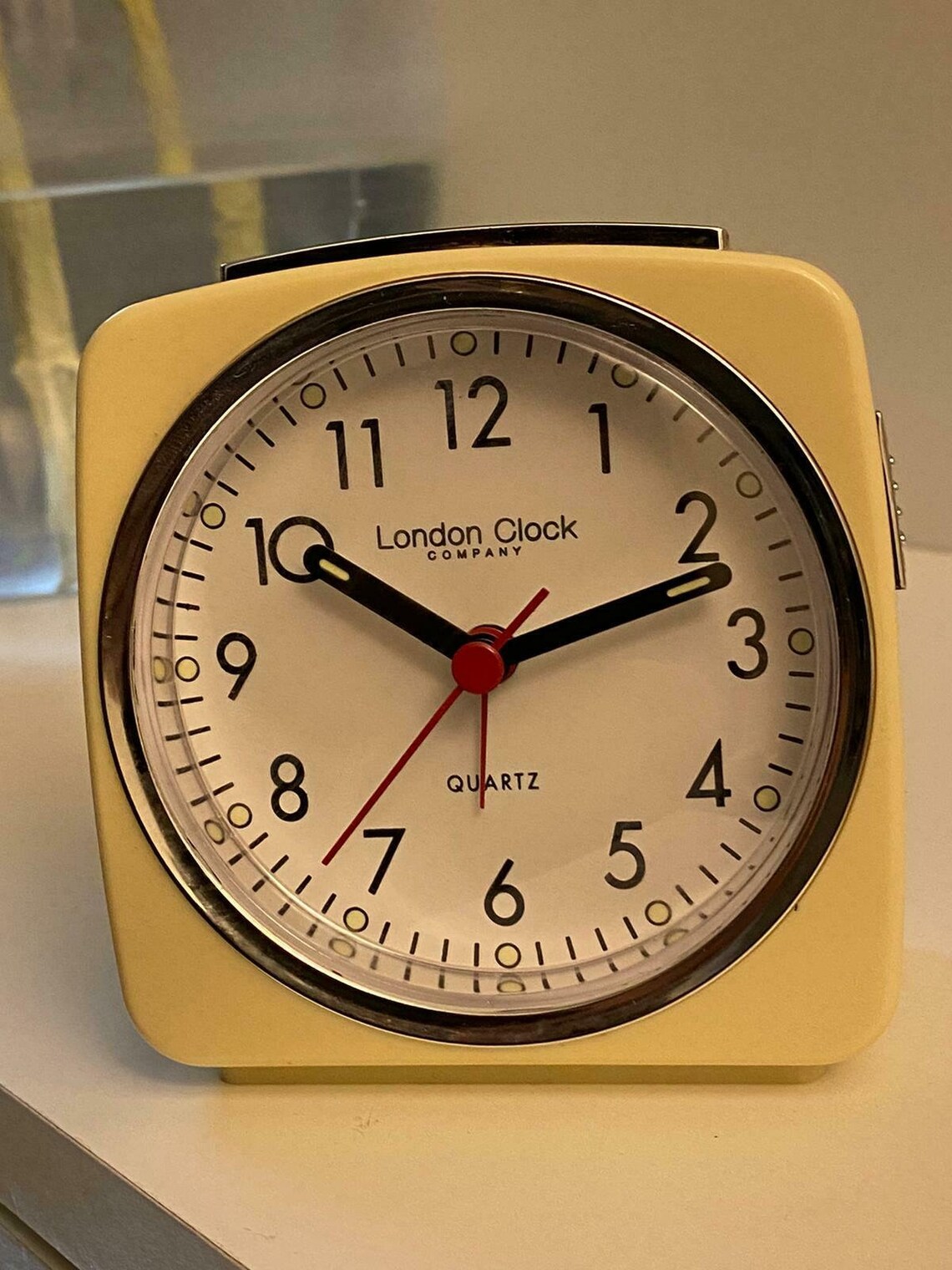 London Clock Company Cream Plastic Alarm Clock LC15054C Etsy