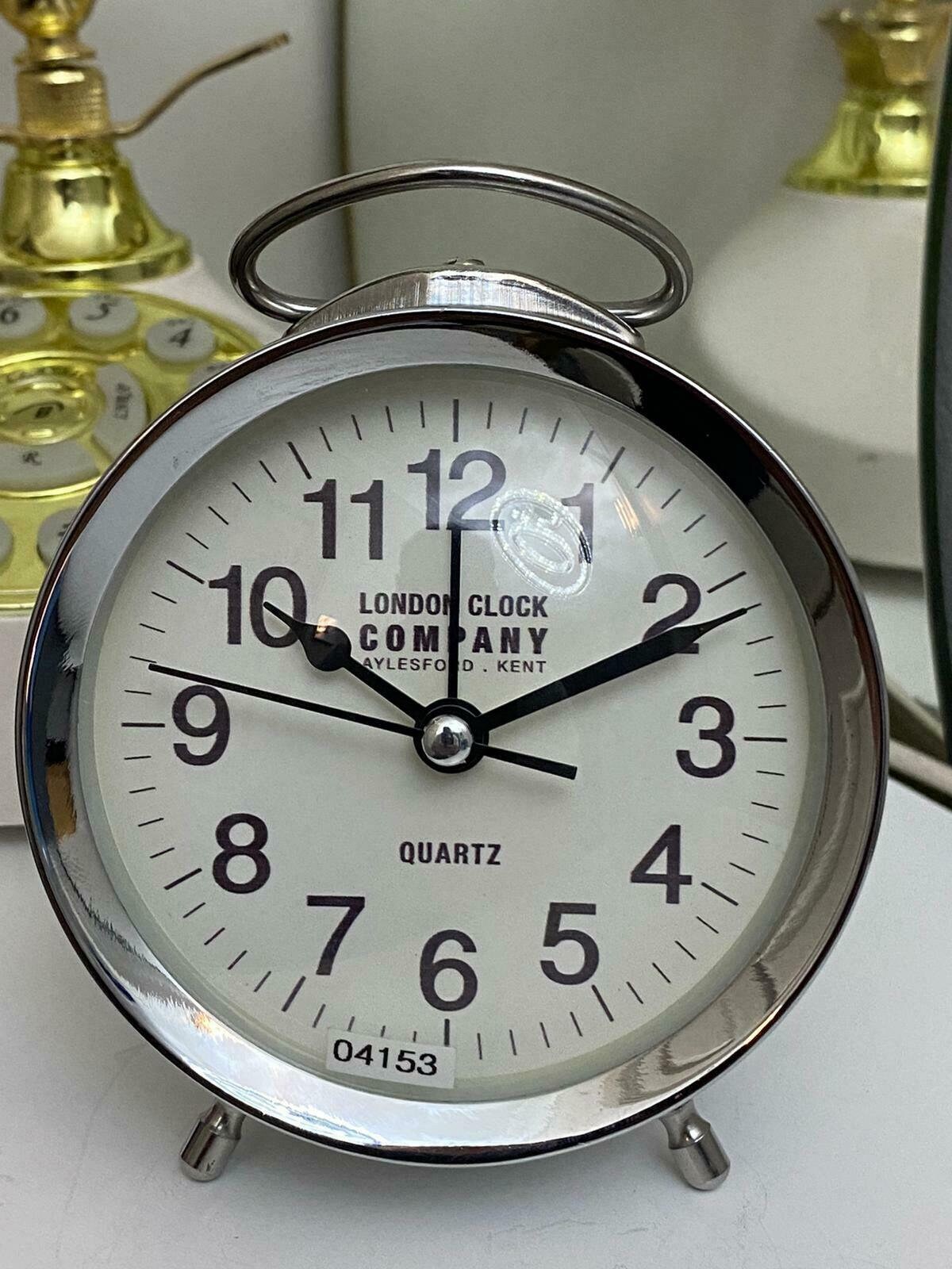 London Clock Company Retro Metal Alarm Clock 000117 Etsy