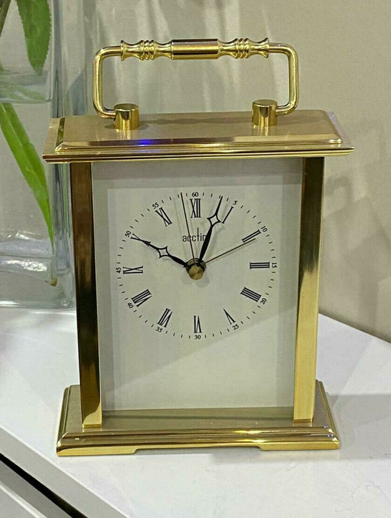 Acctim Gainsborough Gold Mantel Clock 36518 Etsy