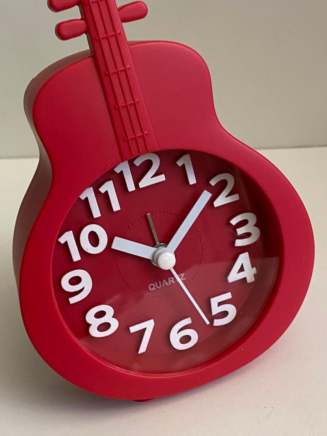 Red Guitar Alarm Clock 000505 Etsy