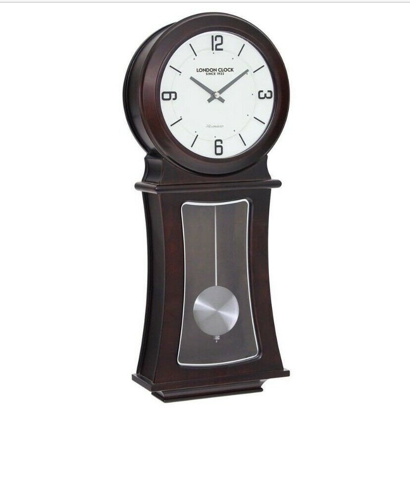 London Clock Company Solid Wood Pendulum Wall Clock 24342 Etsy