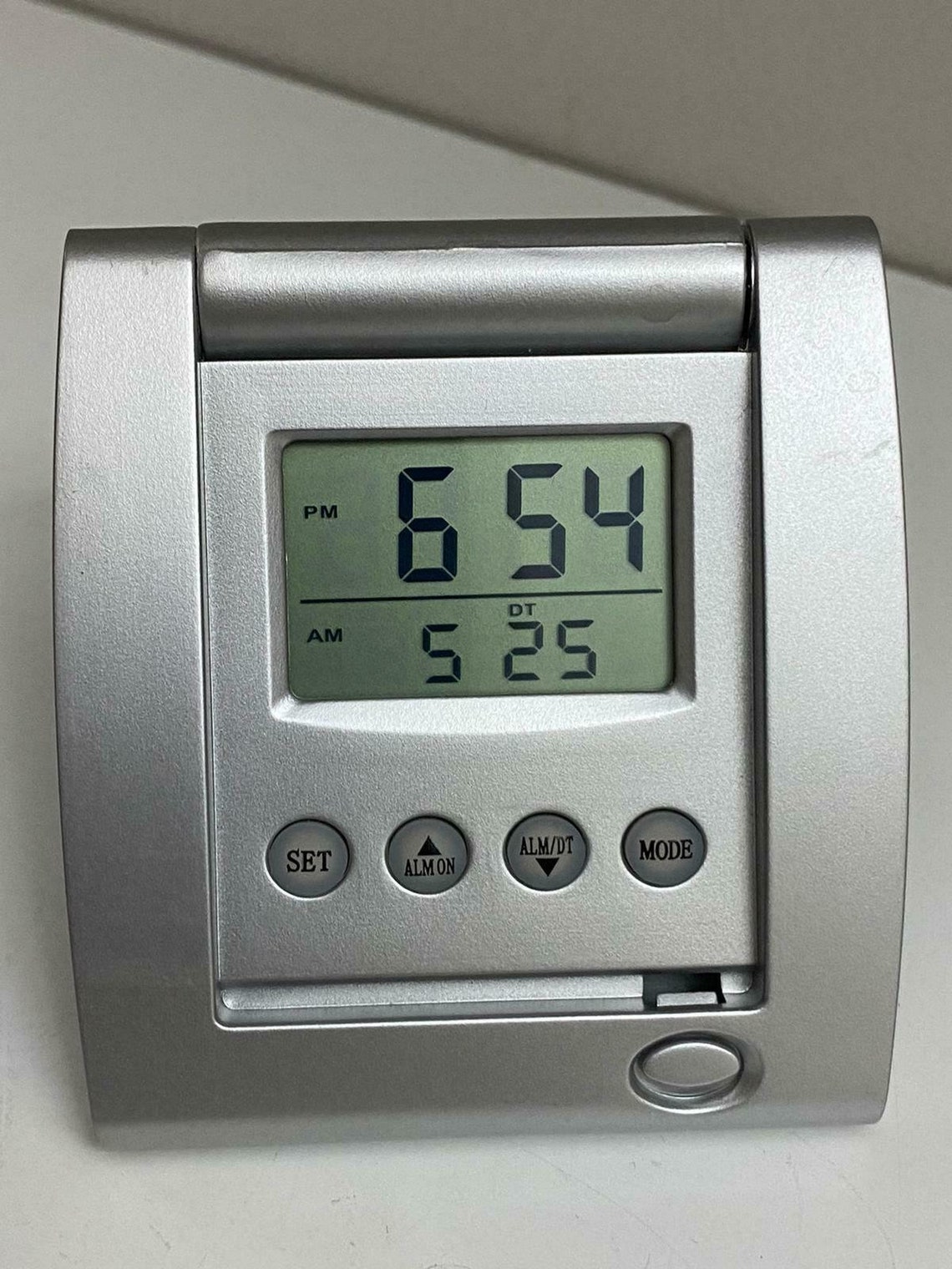 Marks And Spencer Silver Colour Alarm Clock 3586 Etsy