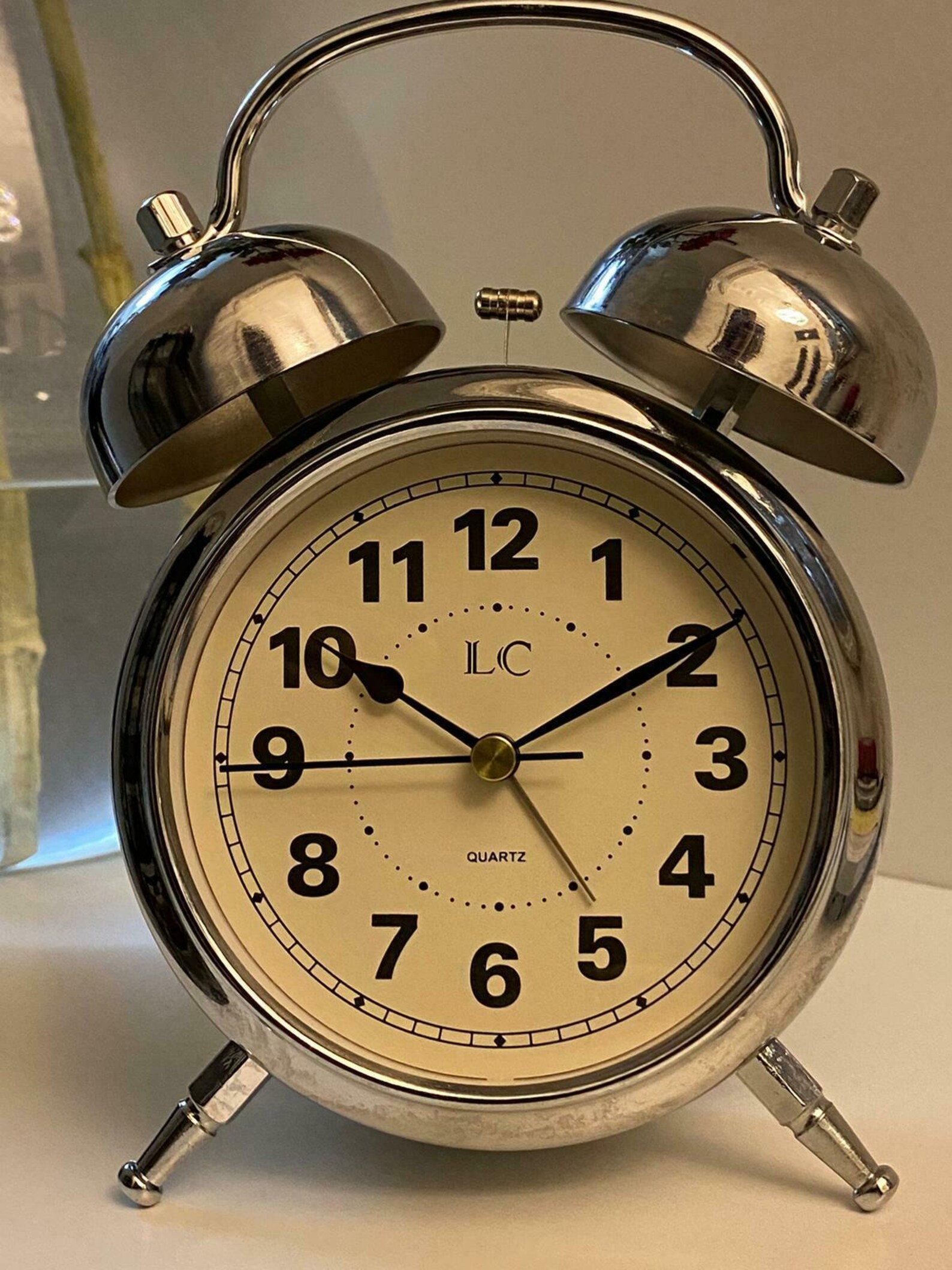 London Clock Company Silver twin Bell Alarm Clock 000255 Etsy