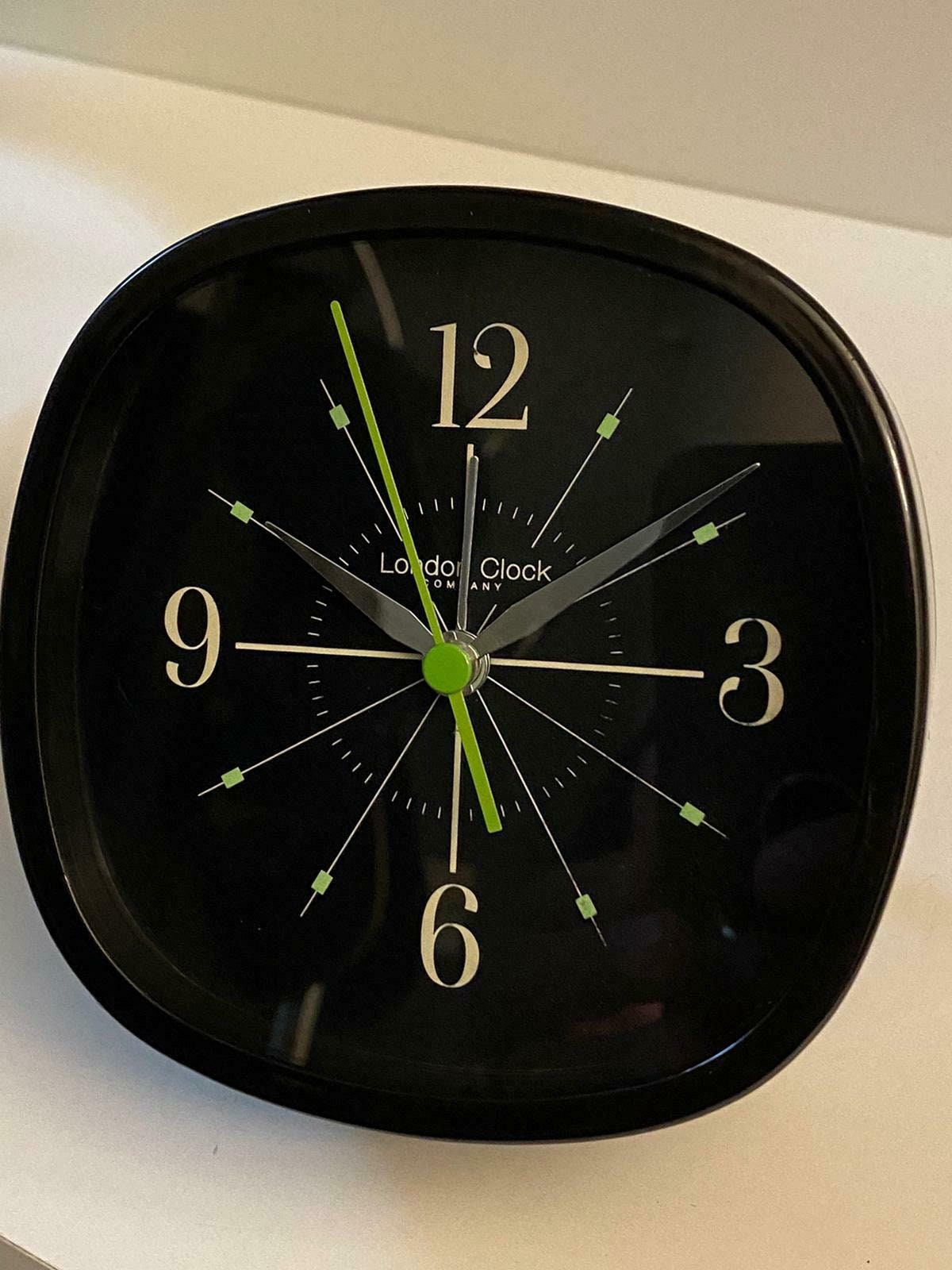 London Clock Company Black Alarm Clock LC13030B Etsy