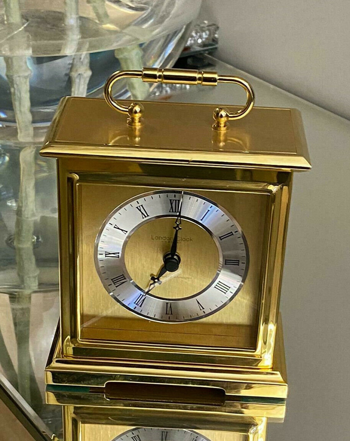 London Clock Company Gold Finish Carriage Clock 02101 Etsy