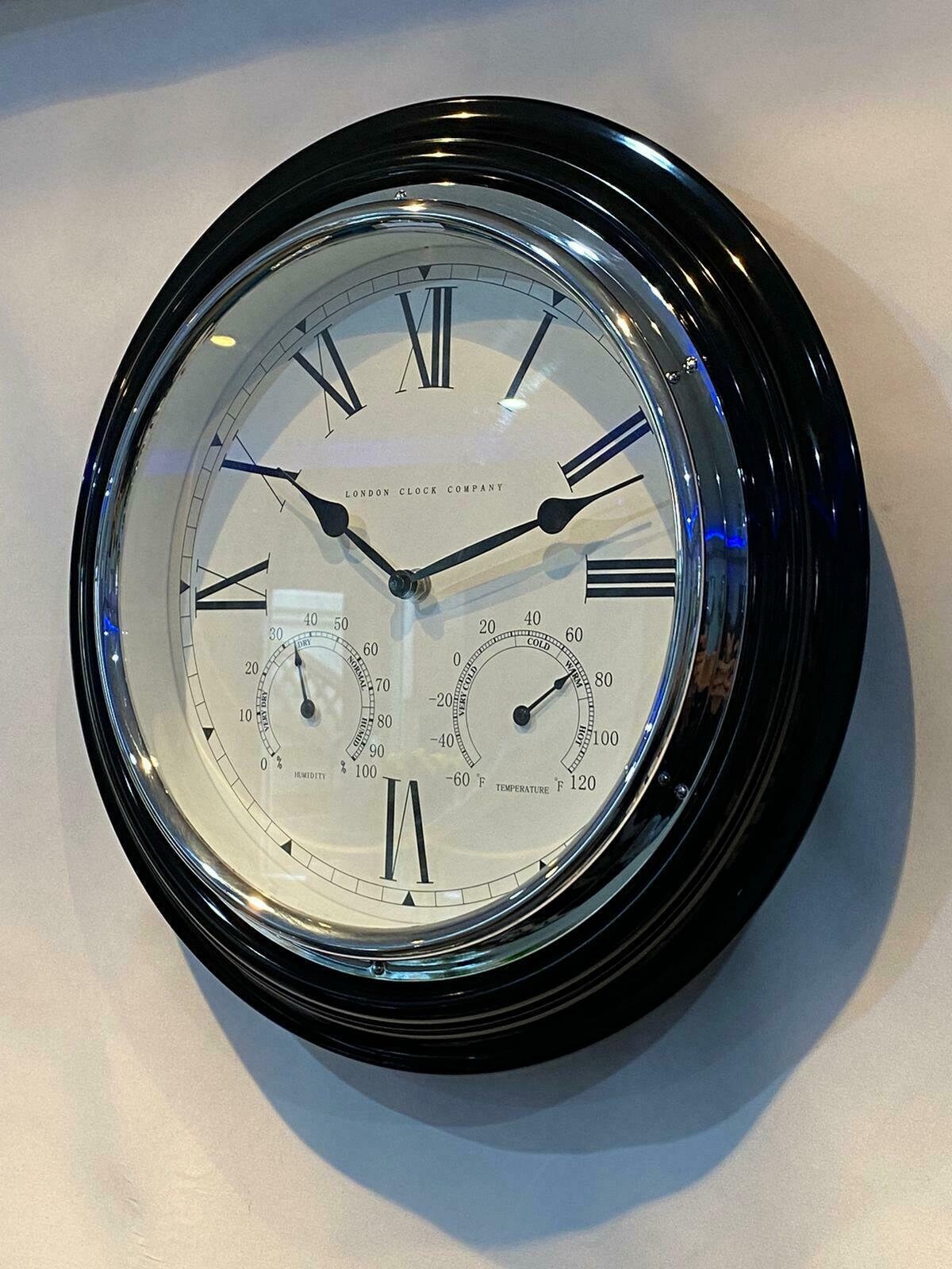 London Clock Company Black Wall Clock 000176 Etsy