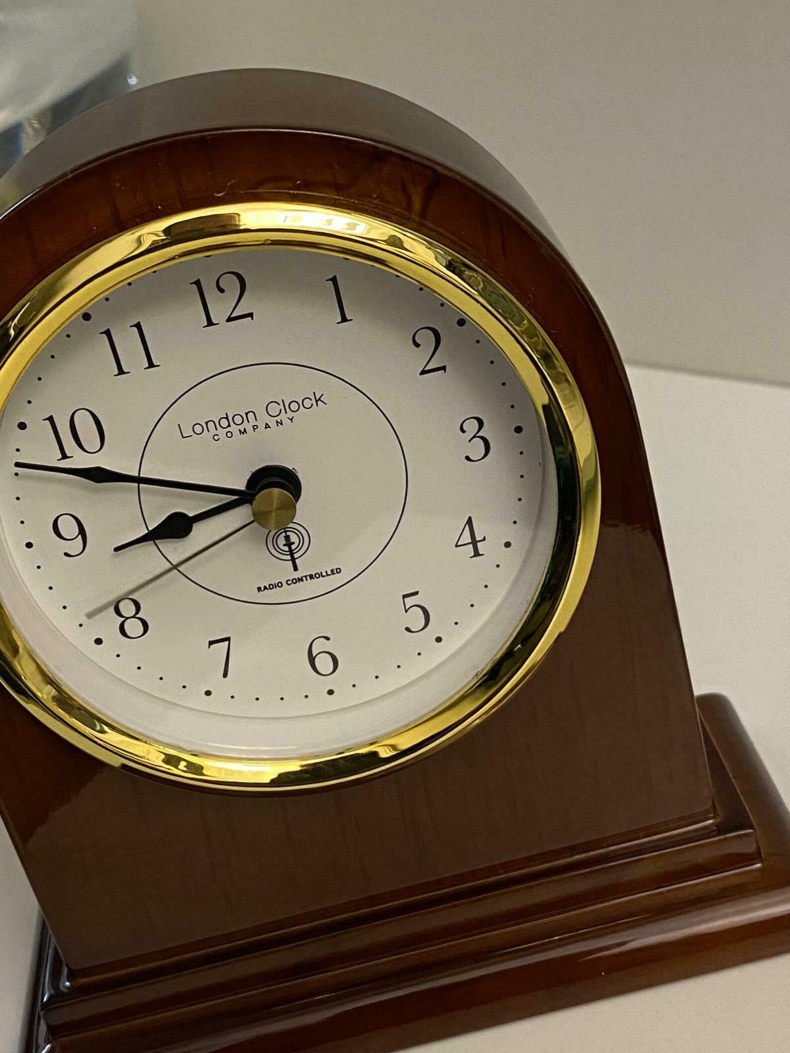 London Clock Company Wooden Radio Controlled Mantel Clock Etsy