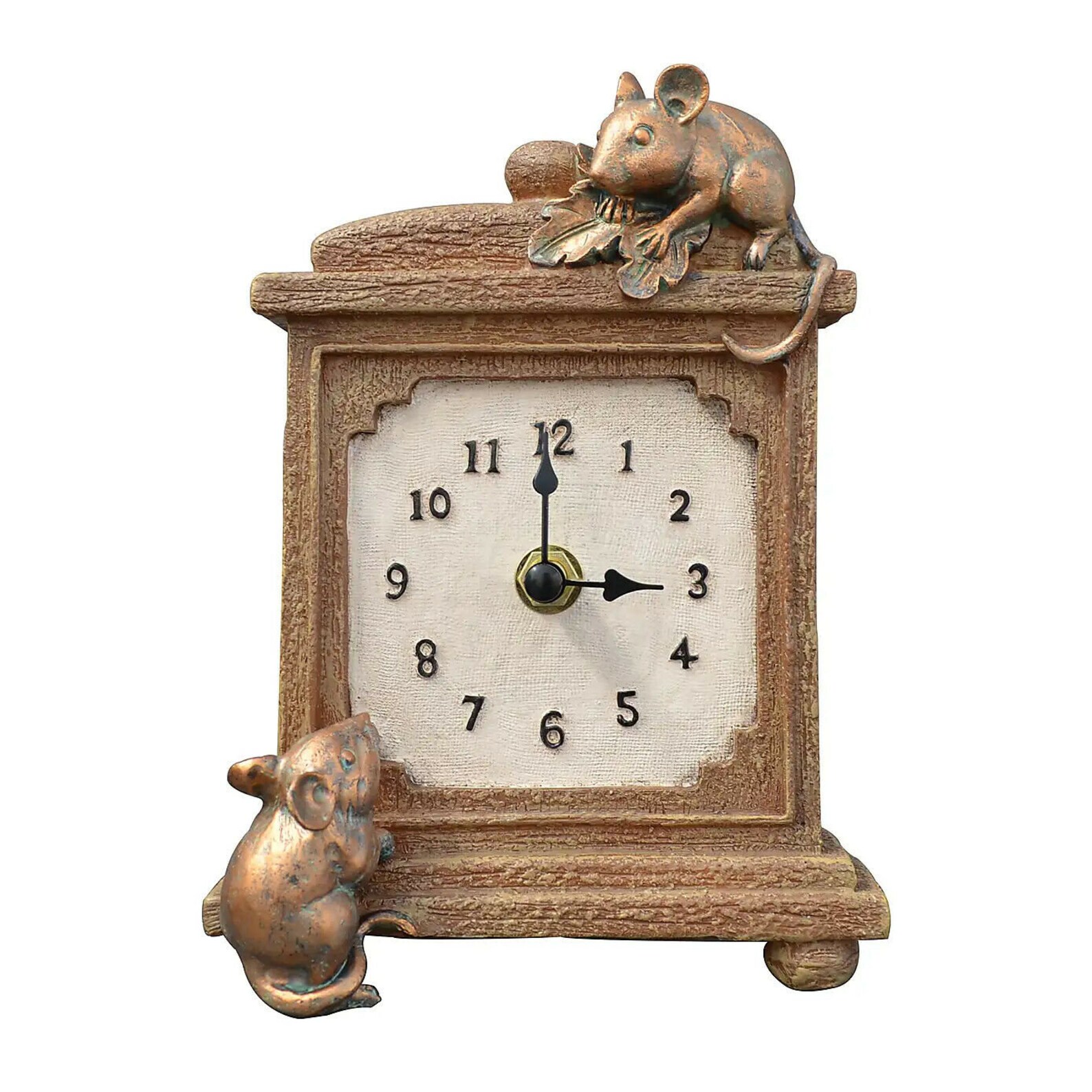Brown Mice Mantel Clock 0003089 Etsy
