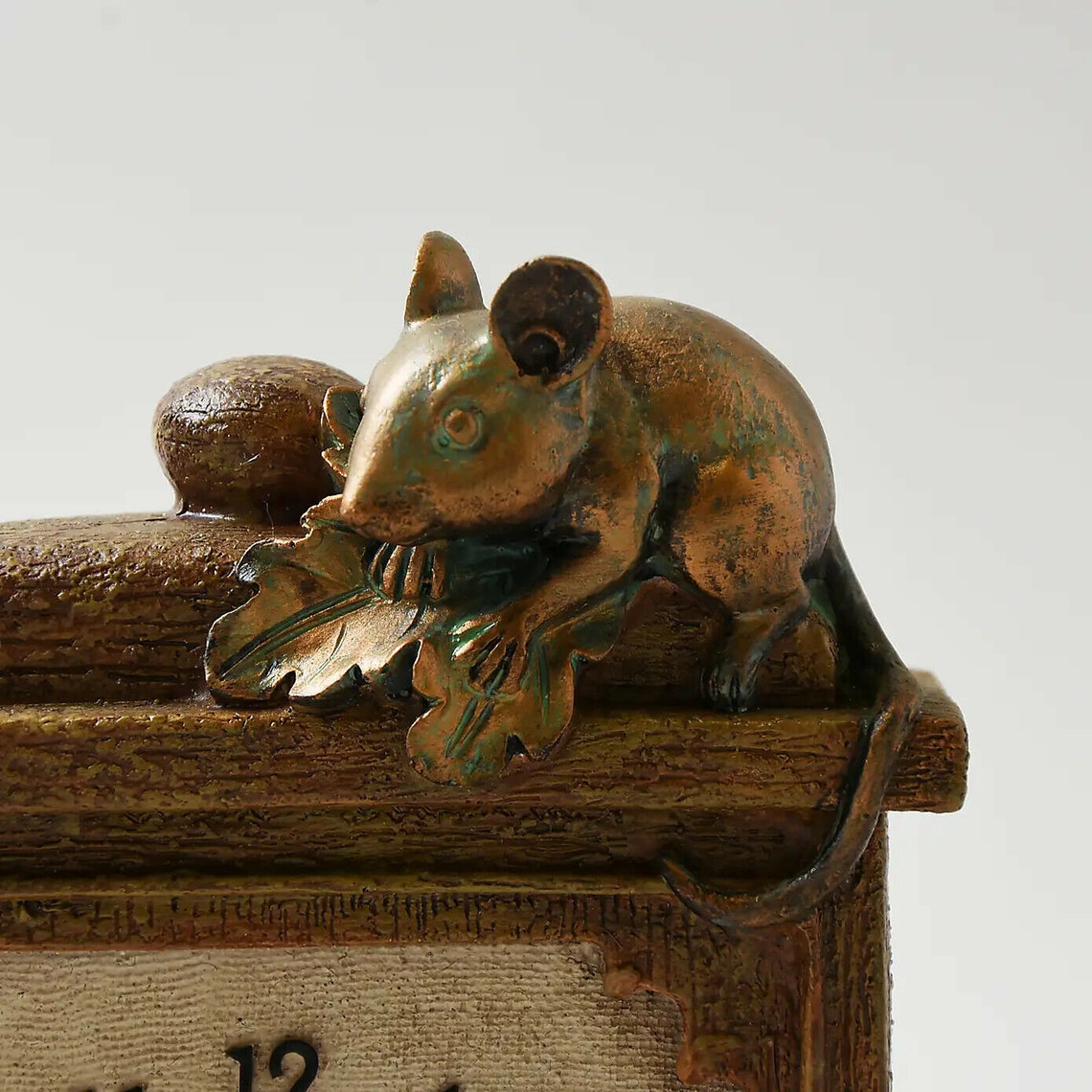 Brown Mice Mantel Clock 0003089 Etsy