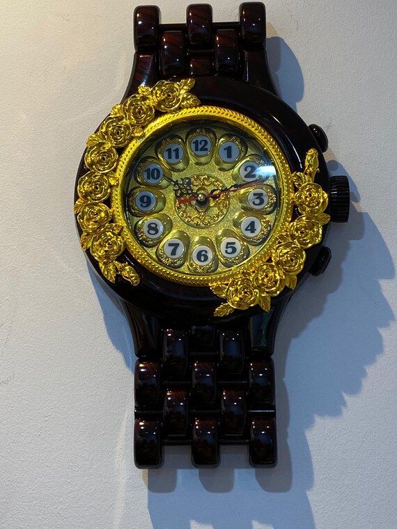 Wrist Watch Shaped Wall Clock 000553 Etsy