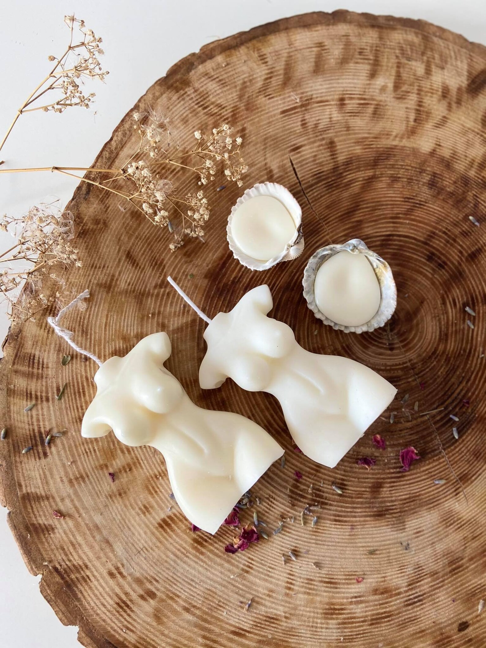 Decorative Body Wax Candle Naked Body Candle Soy Pillar Candle Wavy