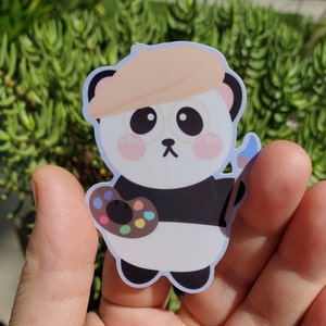 Panda Artist Vinyl Sticker | Weatherproof Die Cut