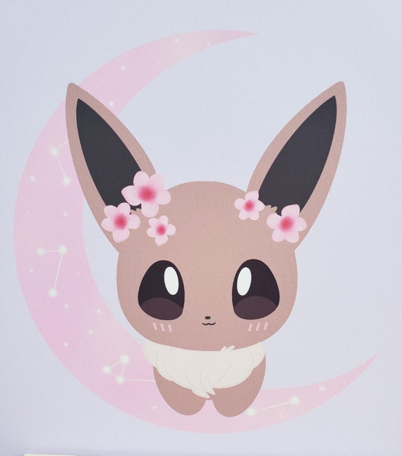 Eevee Pokemon Printable Pokemon Print Cute Eevee Kawaii Pokemon