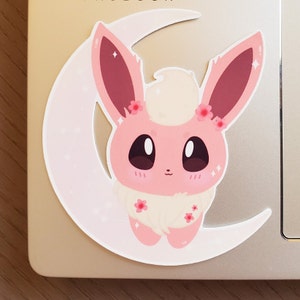 Autocollant de décalcomanie en vinyle Flareon Chibi de 3 « , autocollant imperméable à l’eau, autocollant résistant aux intempéries, éludiation, autocollant en vinyle autocollant autocollant pour ordinateur portable