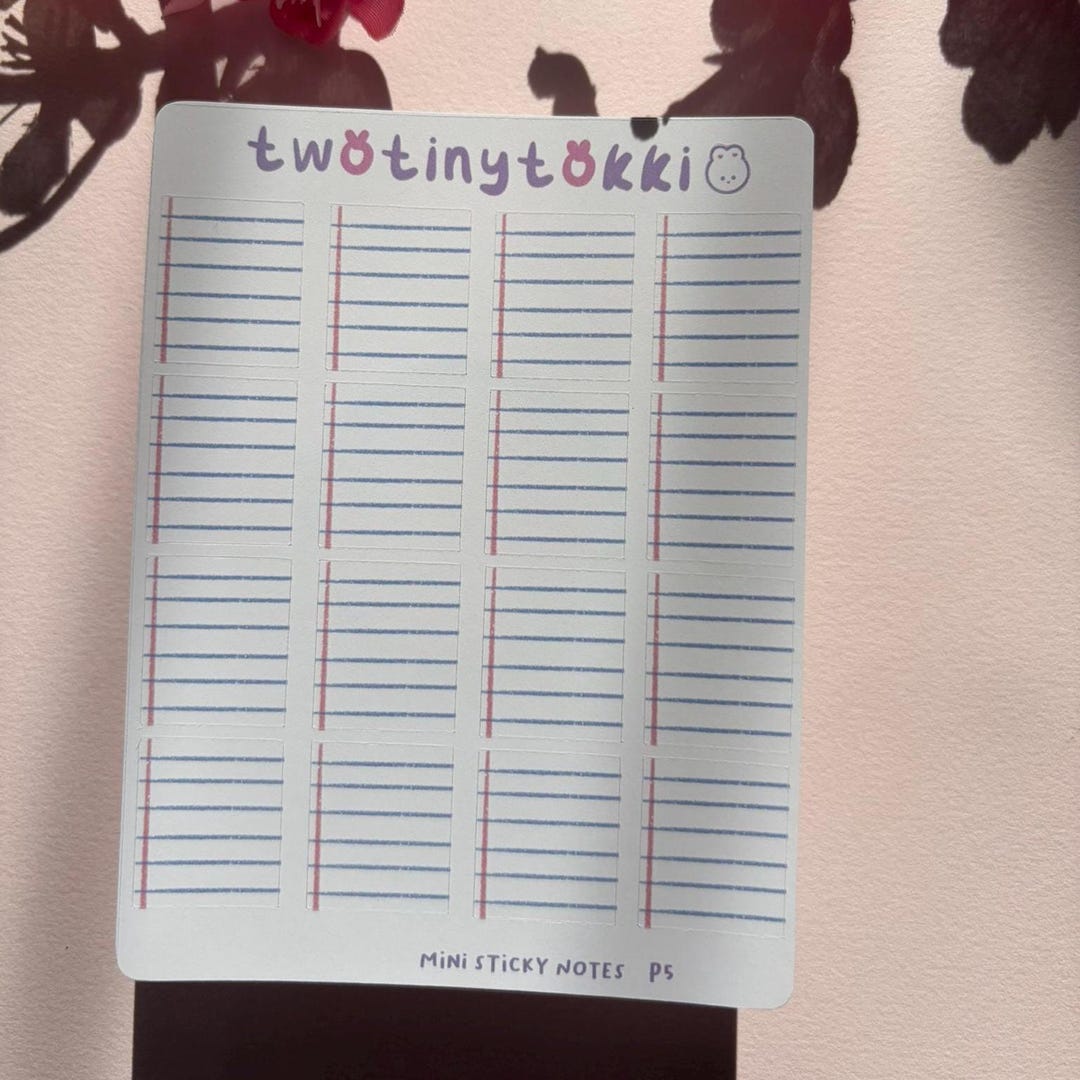 School Sticker Note Sticker Paper - Etsy