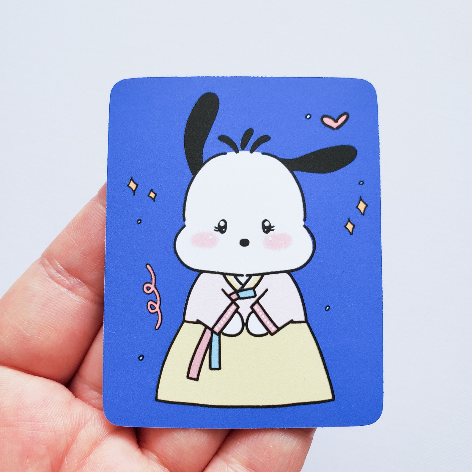 Cute Dog Korean Hanbok Vinyl Sticker Cute Animals Etsy