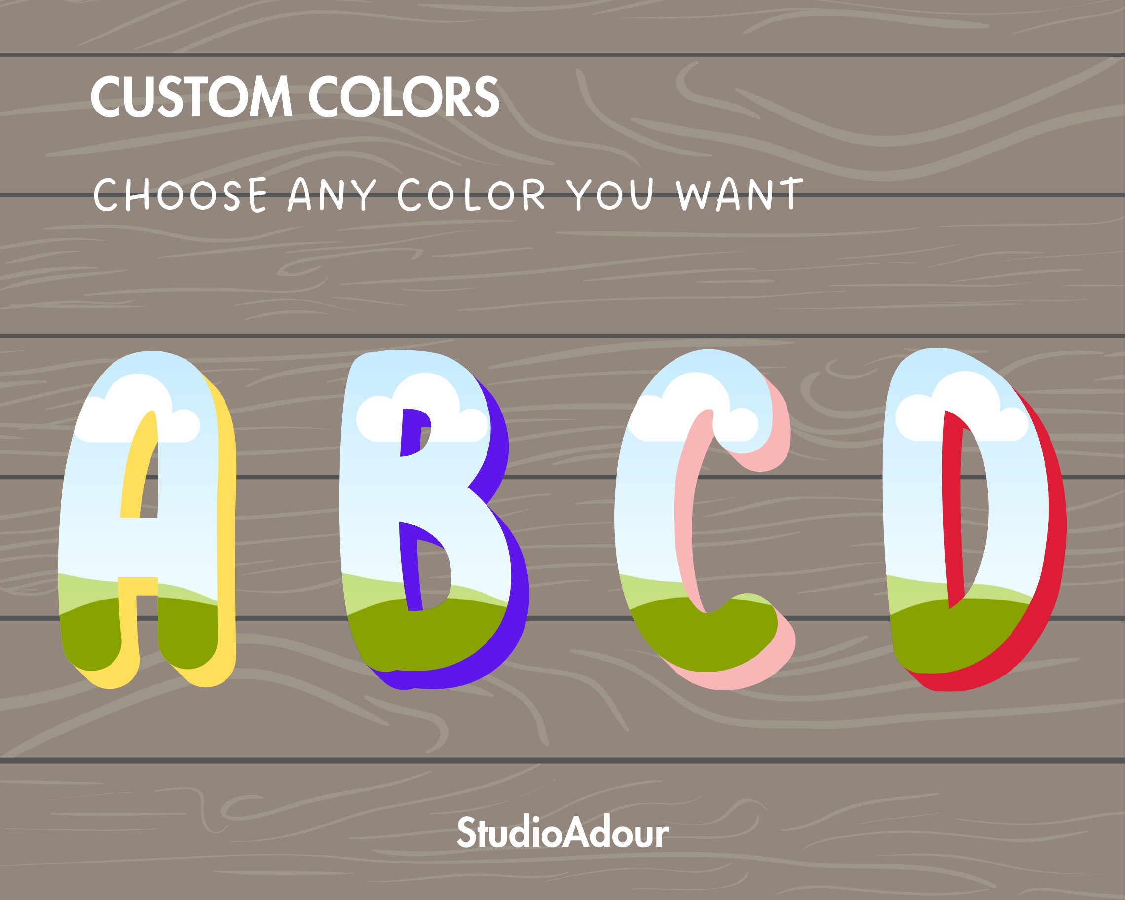 Design Your Own Doodle Letters on Canva, Outline Alphabet Canva ...