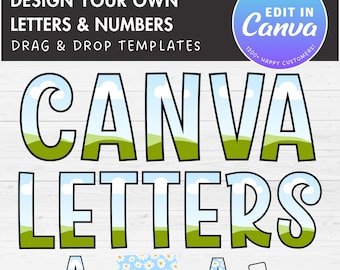 Progetta le tue lettere Doodle su Canva, modello Canva per alfabeto Doodle, trascina e rilascia, font Canva modificabile, pacchetto cornici Canva, lettera PNG