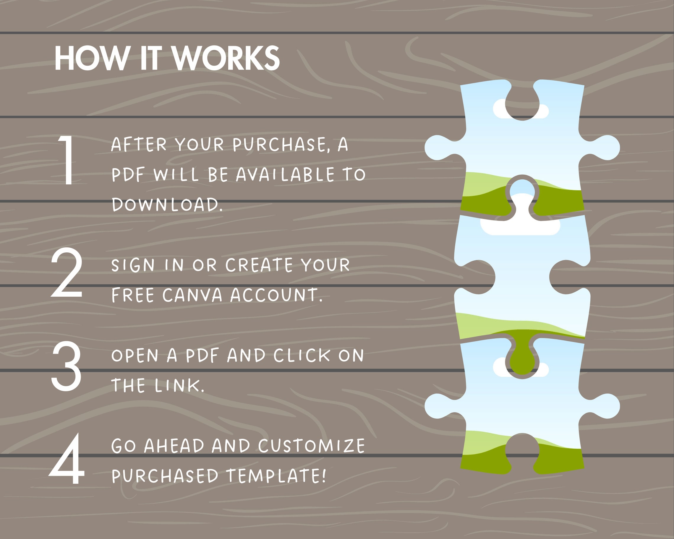 Design Your Own Jigsaw Puzzle Canva Frames, Editable Puzzle Pieces