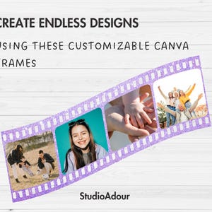 Design Your Own Photo Strip Film Canva Frames, Picture Frame Canva ...