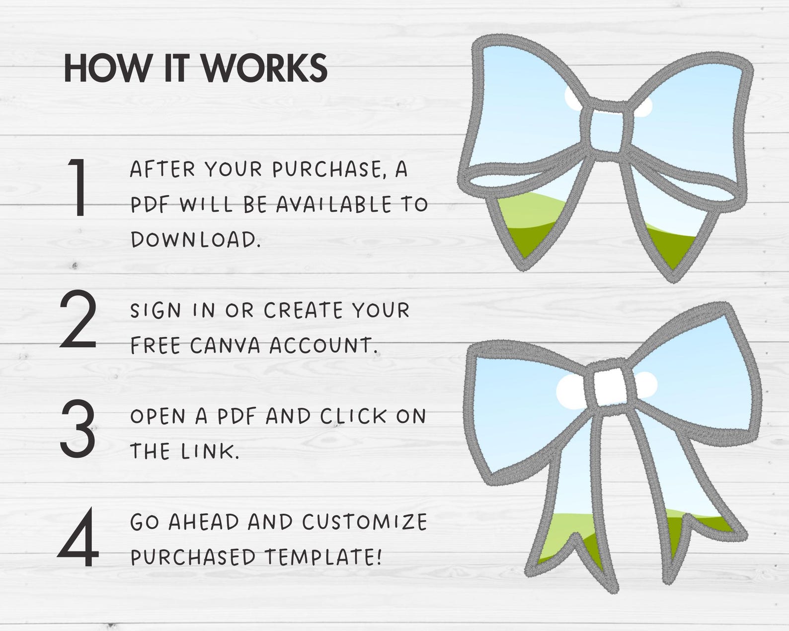 Design Your Own Faux Embroidery Bow, Digital Stitch Ribbon Bow, Bow ...