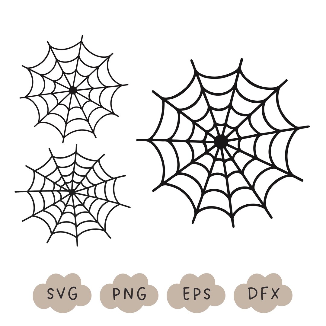蜘蛛の巣SVG、ハロウィンSVG、不気味な季節、Cricut SVG、クモの巣PNG