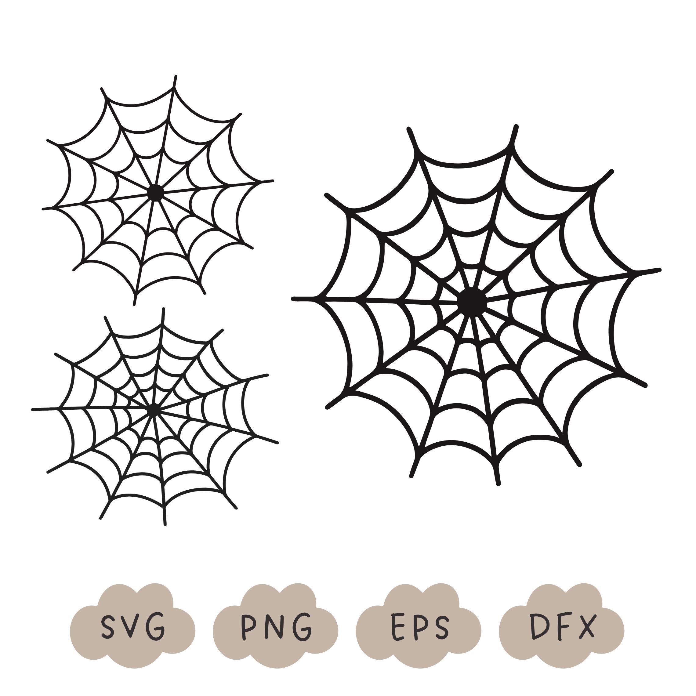蜘蛛の巣SVG、ハロウィンSVG、不気味な季節、Cricut SVG、クモの巣PNG