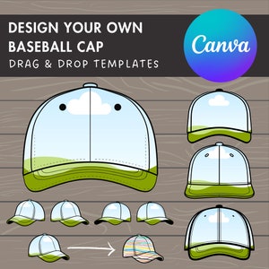 Design Your Own Baseball Cap Canva Frames, Baseball Cap Canva Template, Drag and Drop Photo, Baseball Cap Clipart, Snapback Hat, Sport Hat