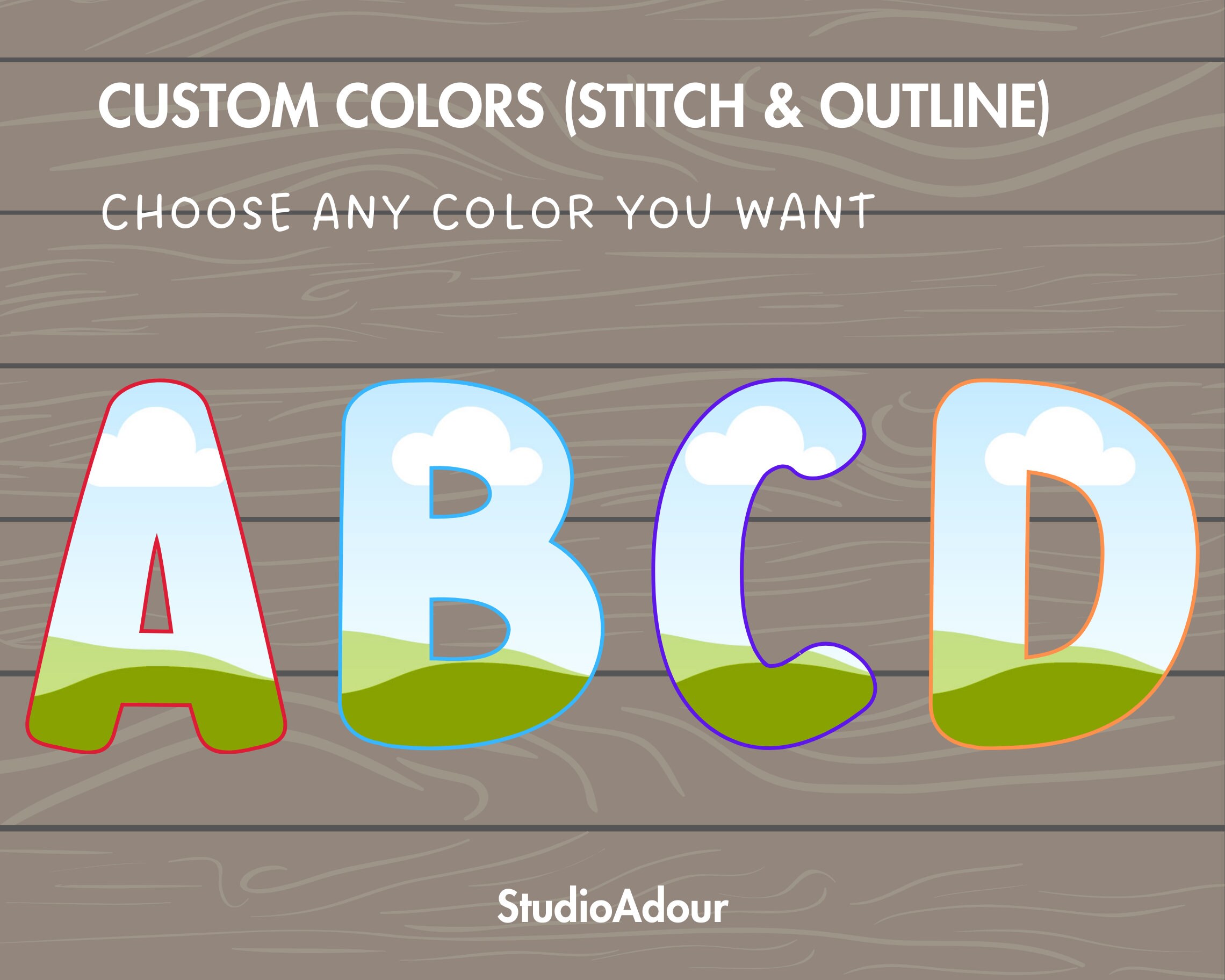 Design Your Own Doodle Letters on Canva, Doodle Alphabet Canva Template ...