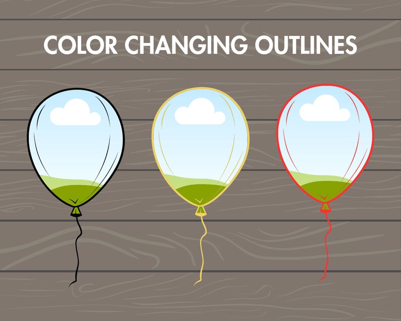 Design Your Own Ballons Canva Frames Air Ballon Canva - Etsy