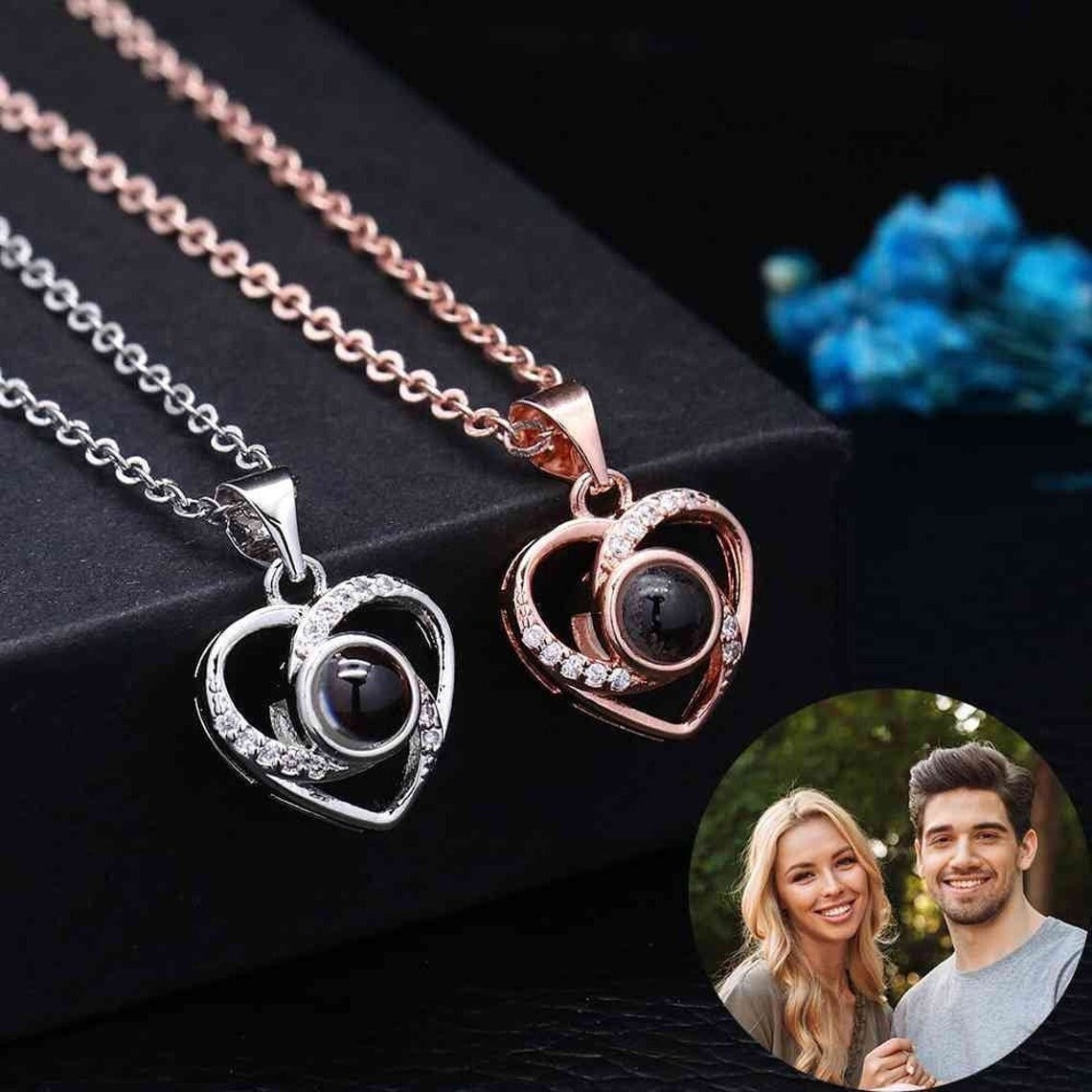Personalized Photo Projection Necklace 