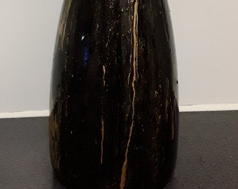 Frankoma Prairie Green Pottery Tall Vase Signed and Numbered