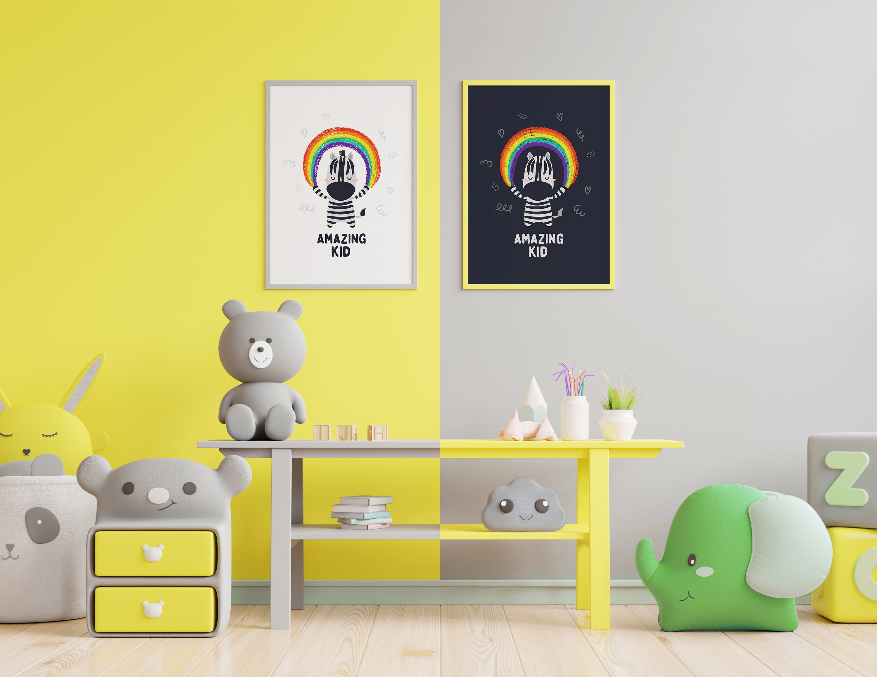 Download Baby Zebra and Rainbow print. SVG digital download. AMAZING | Etsy