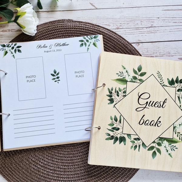 Instax Guest Book, Custom guestbook, Polaroid photo album