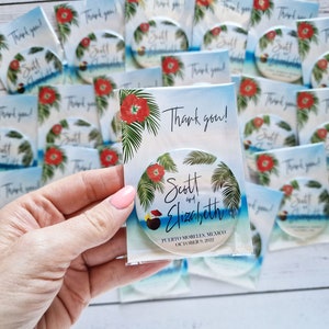 Magneti per matrimonio sulla spiaggia, bomboniere tropicali, magneti personalizzati