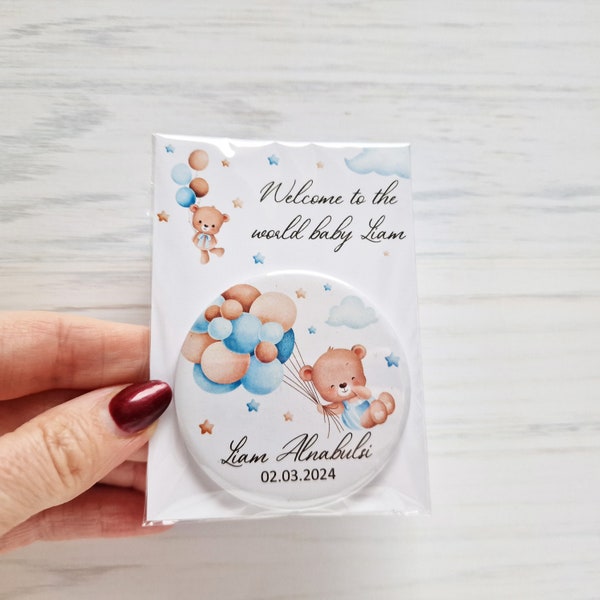 Welcome Baby Party Souvenir Fridge Magnets - Thank You Gift for Guests