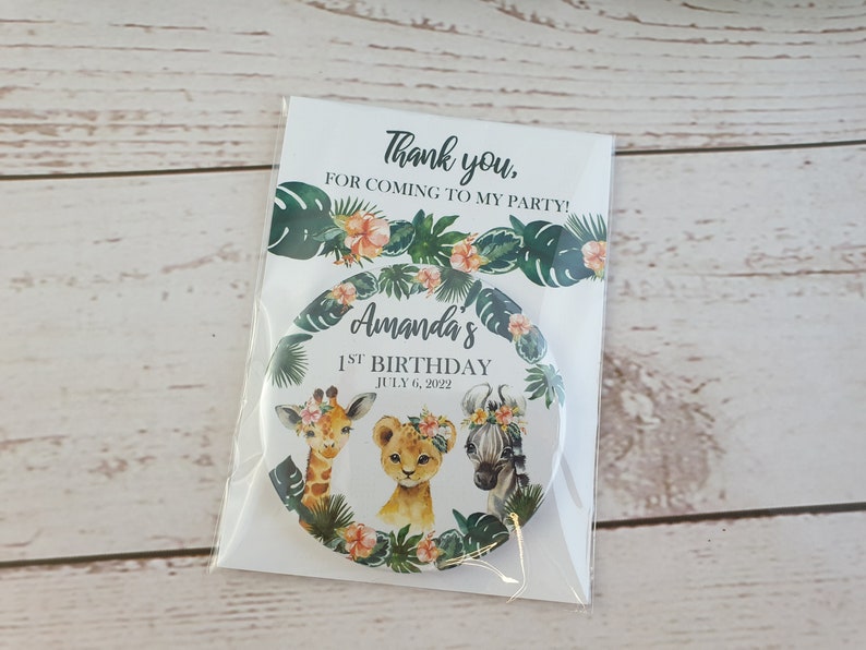 Jungle Party Favors 1st Birthday Favors Girl Birthday Etsy