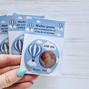 Hot air balloon party favors, Birthday boy favors, Personalized magnets, birthday giveaways, 1st birthday favor
