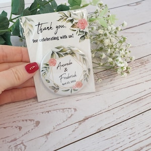 Imanes para nevera como recuerdo de boda: regalo de agradecimiento personalizado para invitados