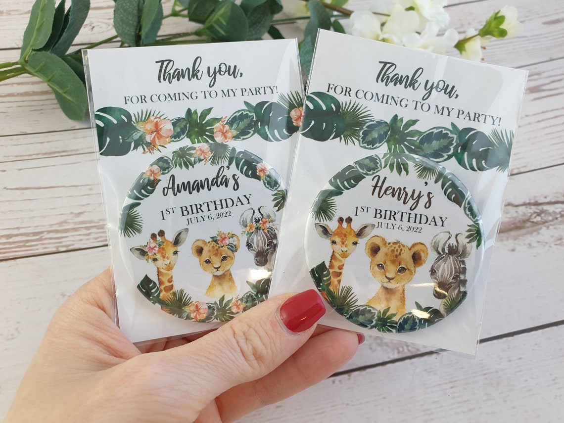 Jungle Party Favors 1st Birthday Favors Girl Birthday Etsy