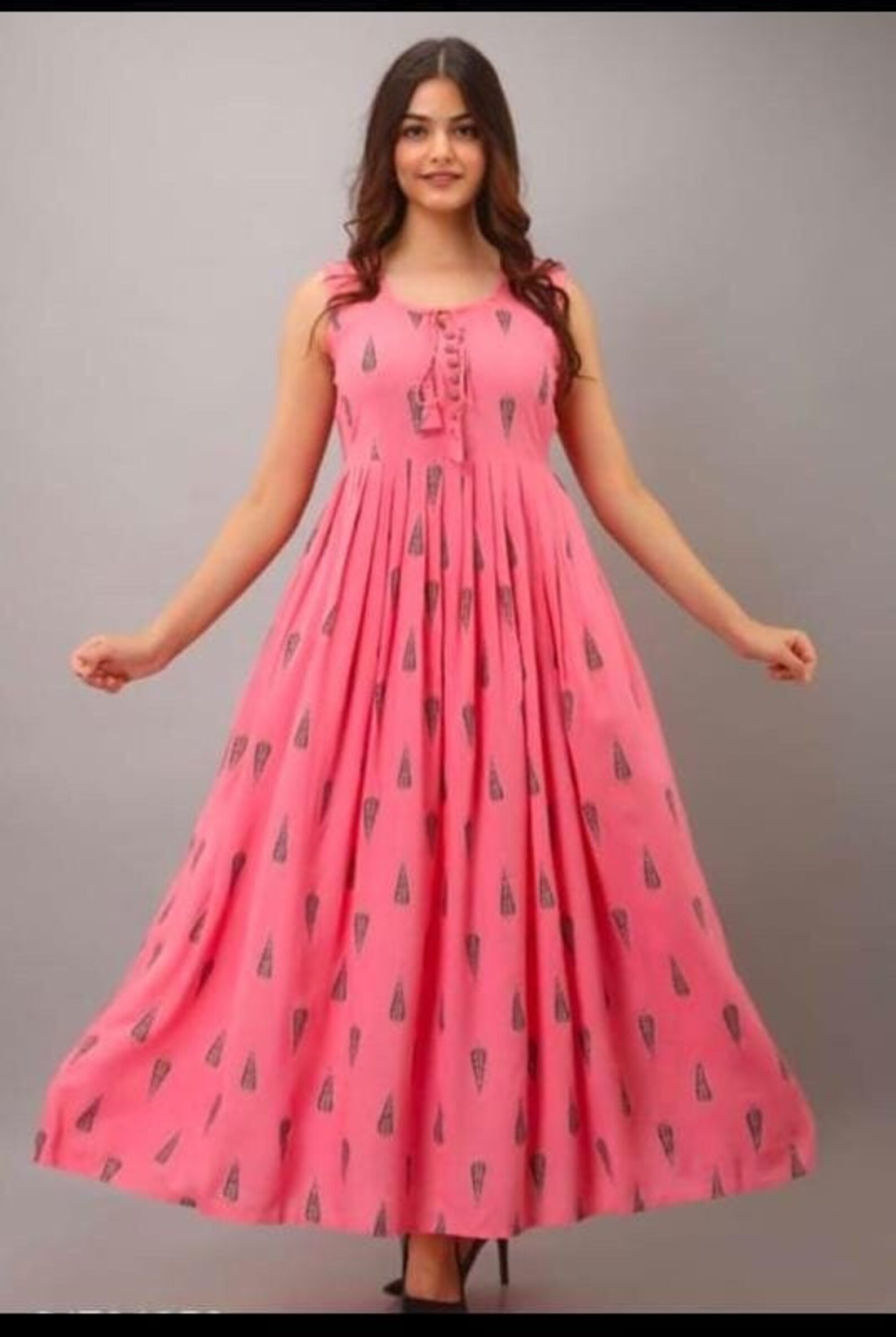 Latest Design Rayon Long Gown Kurti Frok For Womens & Girls Etsy