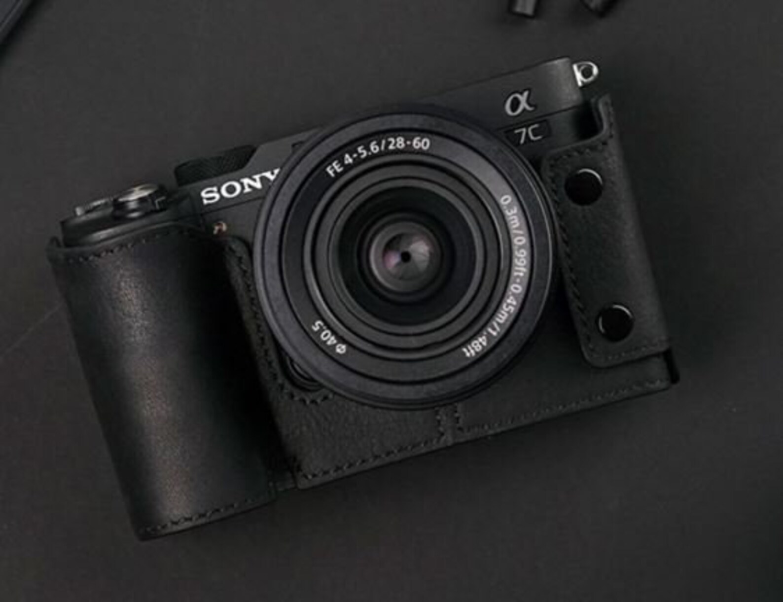 SONY A7c leather case camera bag half case R002 Etsy