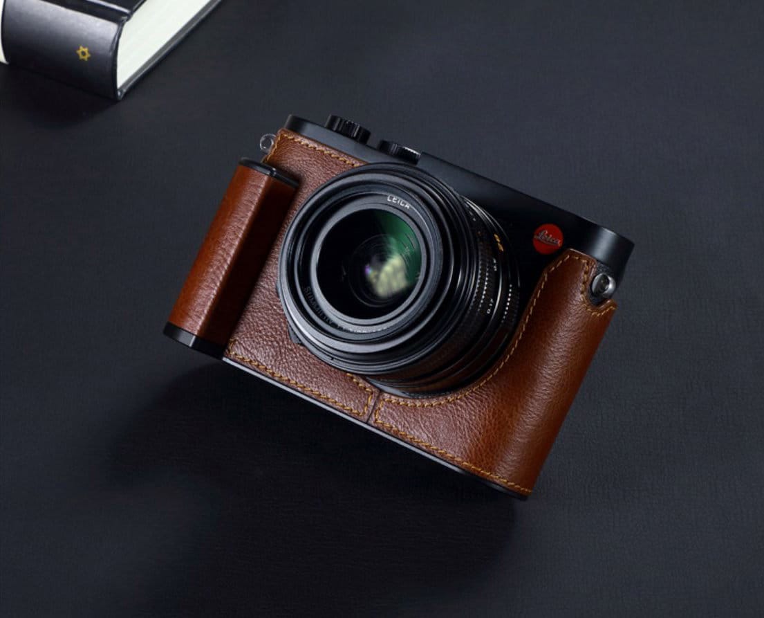 Leica Q2 Handmade Half Case Cowhide leather Camera bag with Etsy